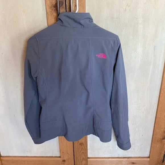 The North Face Gray Jacket with Pink Accents small - Picture 2 of 3